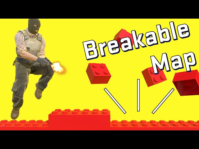 CS2 Fully Breakable Map - Mirage Bricks