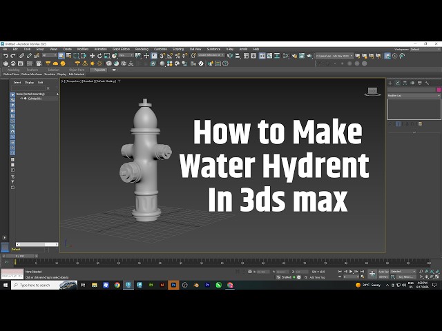 How to Create a Realistic Fire Hydrant in 3ds Max | Complete Modeling Tutorial
