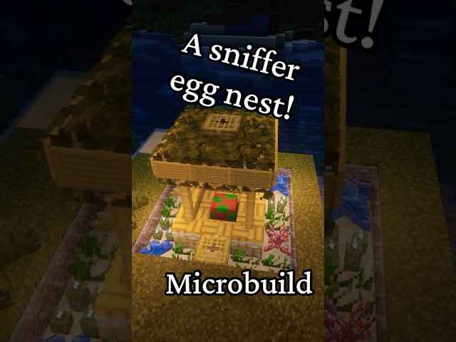 A sniffer egg nest! #minecraft