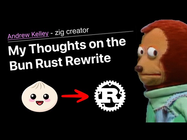 Bun Moved To Rust... Zig's Creator Fired Back
