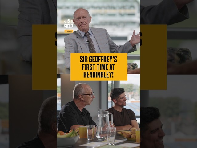 Sir Geoffrey recalls his first trip to Headingley! ❤️