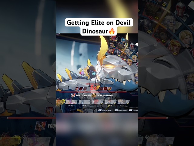 Getting Elite on Devil Dino #foryou #marvelrivals #devildinosaur #gaming
