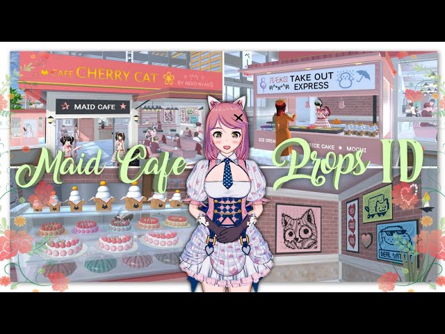Maid Cafe Props ID | Sakura School Simulator | Props Sharing