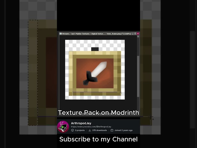 Item Frame - Minecraft Sai Texture Pack #minecraft #texturepack #shorts #minecraftshorts