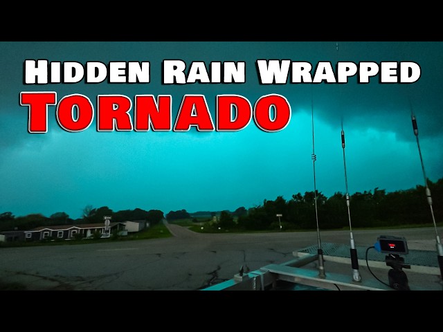 Hidden Rain Wrapped Tornado, Caney Oklahoma - 28 April, 2026