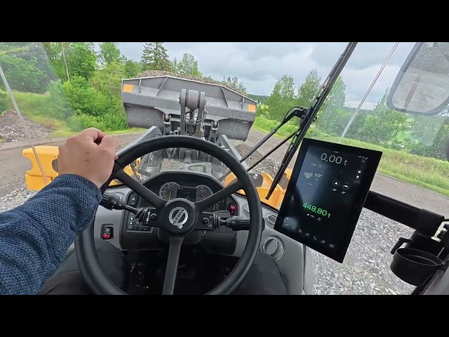 My first time driving a Volvo L120 Electric Wheel Loader