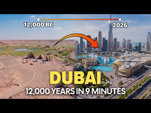 Evolution of DUBAI: Fixed-Camera Timelapse 12,000 Years in 9 Minutes