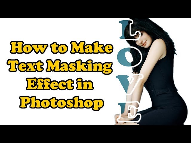 How to Make Text Masking Effect in Photoshop!!