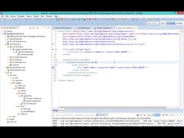 Spring security tutorial #1: Basic implementation