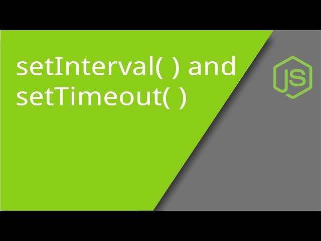 JavaScript Timers - setTimeout, setInterval, clearTimeout, and clearInterval