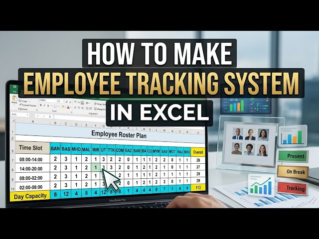 How to Make Employee Tracking System in Excel | Step-by-Step Tutorial