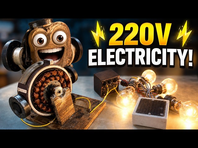 How To Make 220V Electricity From Old Magnets | DIY Electro Magnet | How To Make It