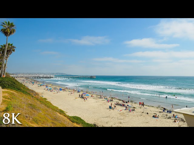 Pacific Beach Vista [8K Nature Scene] San Diego 2HR Real-Time Video - Sony Alpha1