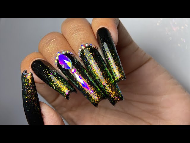 Simple & Classy Nail Design w/ LDS Aurora Top Coat - Best 2022 Nail Art