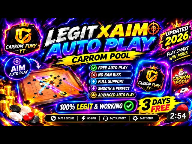 🔥 Legit Aim Auto Play for Carrom Pool 2026 | New Hack & Setup Guide 🎯