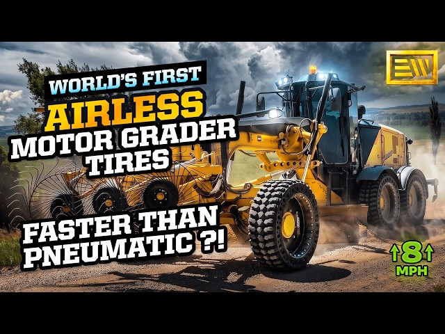 Testing World's First Airless Motor Grader Tires