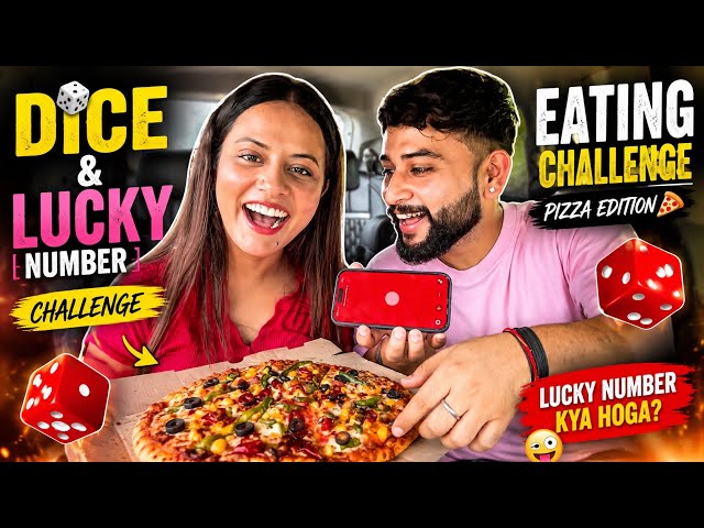 Dice Lucky Number Challenge 🍕 | Pizza Eating Challenge 😱 