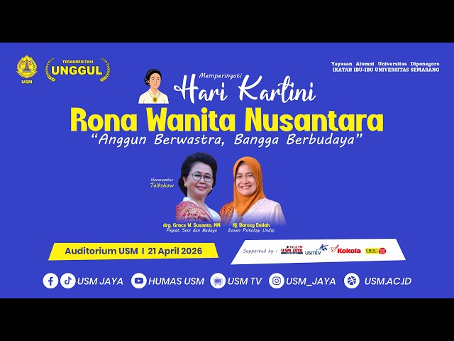 🔴[LIVE] MEMPERINGATI HARI KARTINI RONA WANITA NUSANTARA "ANGGUN BERWASTRA, BANGGA BERBUDAYA"