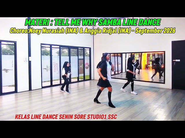 TELL ME WHY SAMBA // LINE DANCE // TUTORIAL LINE DANCE //