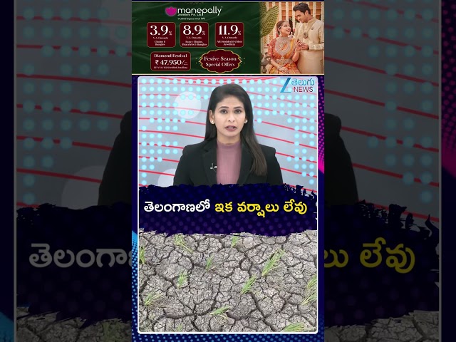 No Rains In Telangana May Cause Drought ? | Telangana Latest weather Updates | Zee Telugu News