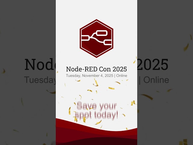 The Node-RED Con 2025 agenda is ready!