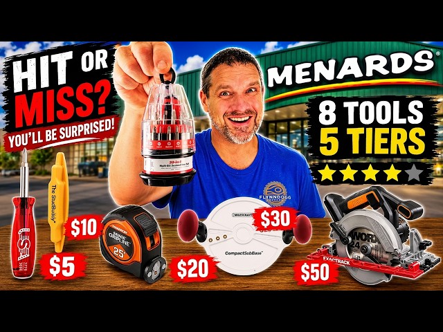 Tool Tier Trials - I Tested Cheap Menard's Tools So You Don't Have To!