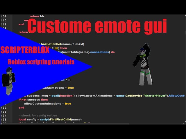 How to make a custom Emote GUI | Roblox Studio