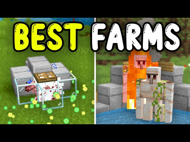TOP 10 BEST Farms Minecraft Bedrock 26.2/1.21+!