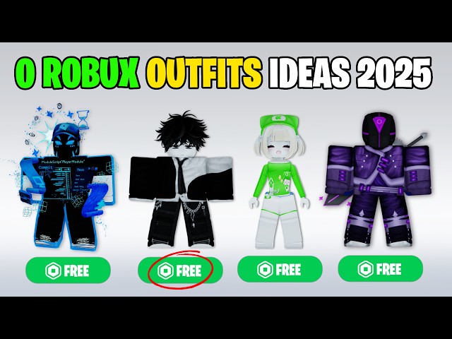 10+ NEW 0 ROBUX AVATARS ON ROBLOX 2026 updated