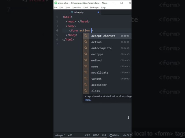 Part 1 | Insert HTML Form Data To MySQL Database In PHP | HTML PHP MySQL