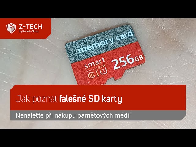 Jak poznat falešné SD karty: Nenaleťte při nákupu paměťových médií