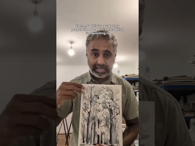 Snow and trees | Watercolour Art for All Skill Levels