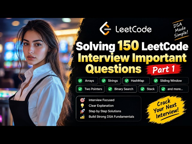 Solving 150 LeetCode Interview Questions | Part 1 🔥 | DSA Interview Preparation