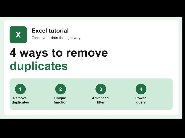 4 Easy Ways to Remove Duplicates (Step-by-Step Tutorial)