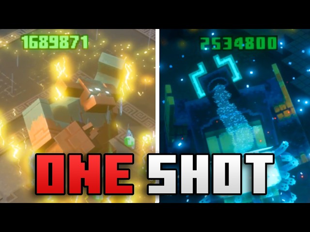 2 MILLION DAMAGE in Minecraft Dungeons 2 (Best OP Build)