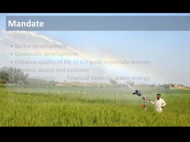 Grassroots economic development in Pakistan
