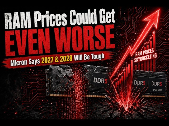 RAM Prices Could Get EVEN WORSE — Micron Says 2027 & 2028 Will Be Tough