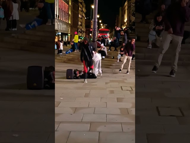 Performance at Piccadilly Circus @ London, United Kingdom