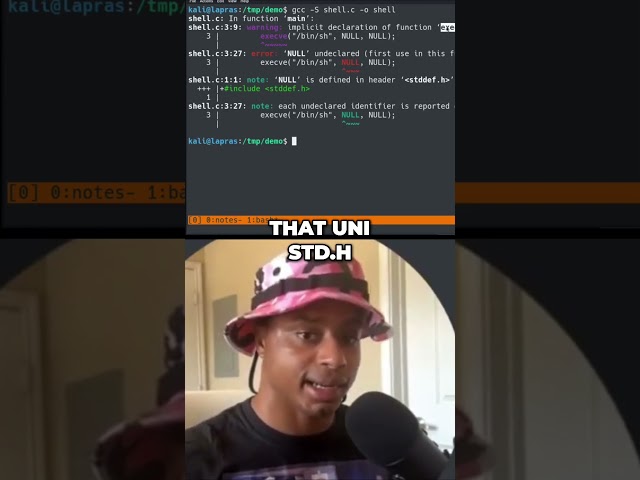 Assembling Code with GCC  #linux #security #computersecurity #coding