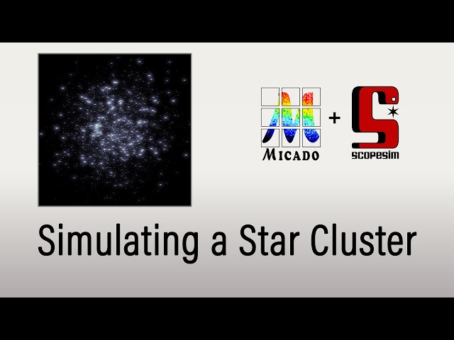 ScopeSim Tutorial: Simulating a Star Cluster from a template source (reupload)