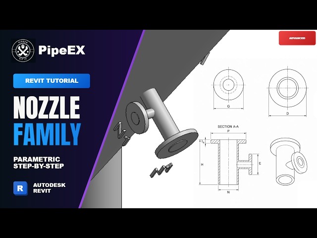 Revit MEP Tutorial: Parametric Nozzle Family for Horizontal and Vertical Use
