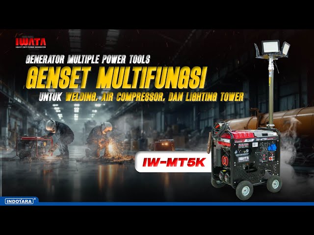 GENSET MULTIFUNGSI - IWATA GENERATOR MULTIPLE POWER TOOLS IW-MT5K EV