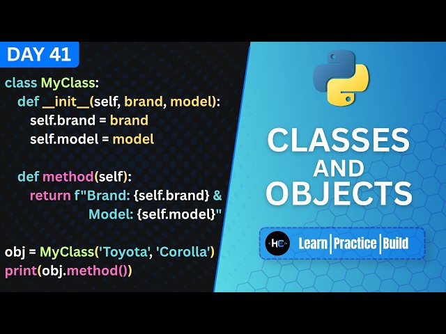 Classes Aren't That Complicated | Learning Python Day  41