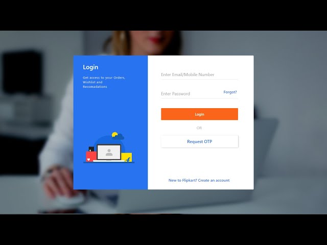 Online Shopping Flipkart Login form Design | How to Create a login form like flipkart