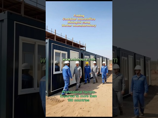 Prefab Folding Container House, Container Office, Mining Camp Sale to South America