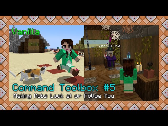 Making Mobs Look at or Follow You! | Minecraft Java 1.17+ | Command Toolbox #5