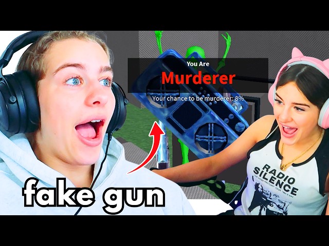 FAKE GUN (trolling) in MM2 w/The Norris Nuts