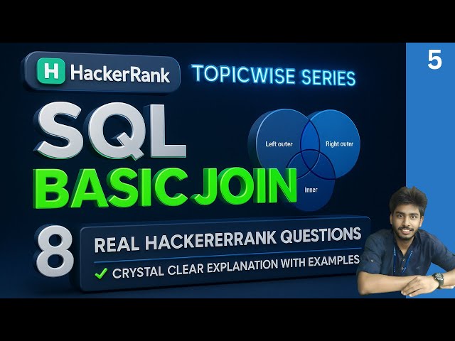 5) SQL | Hackerrank sql questions | sql tutorial | sql full course | sql tutorial for beginners
