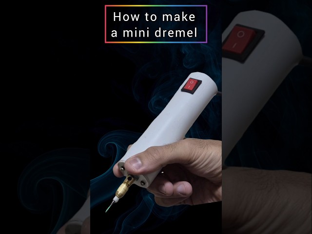 DIY Mini Dremel Drill | howtomake carvingtool #diytools #dcmotorproject #crafttool #pvcprojects