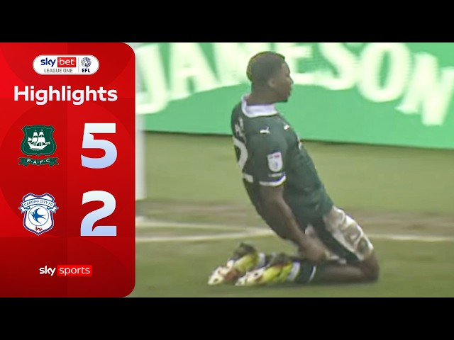 Pilgrims THUMP league leaders! | Plymouth 5-2 Cardiff | EFL Highlights